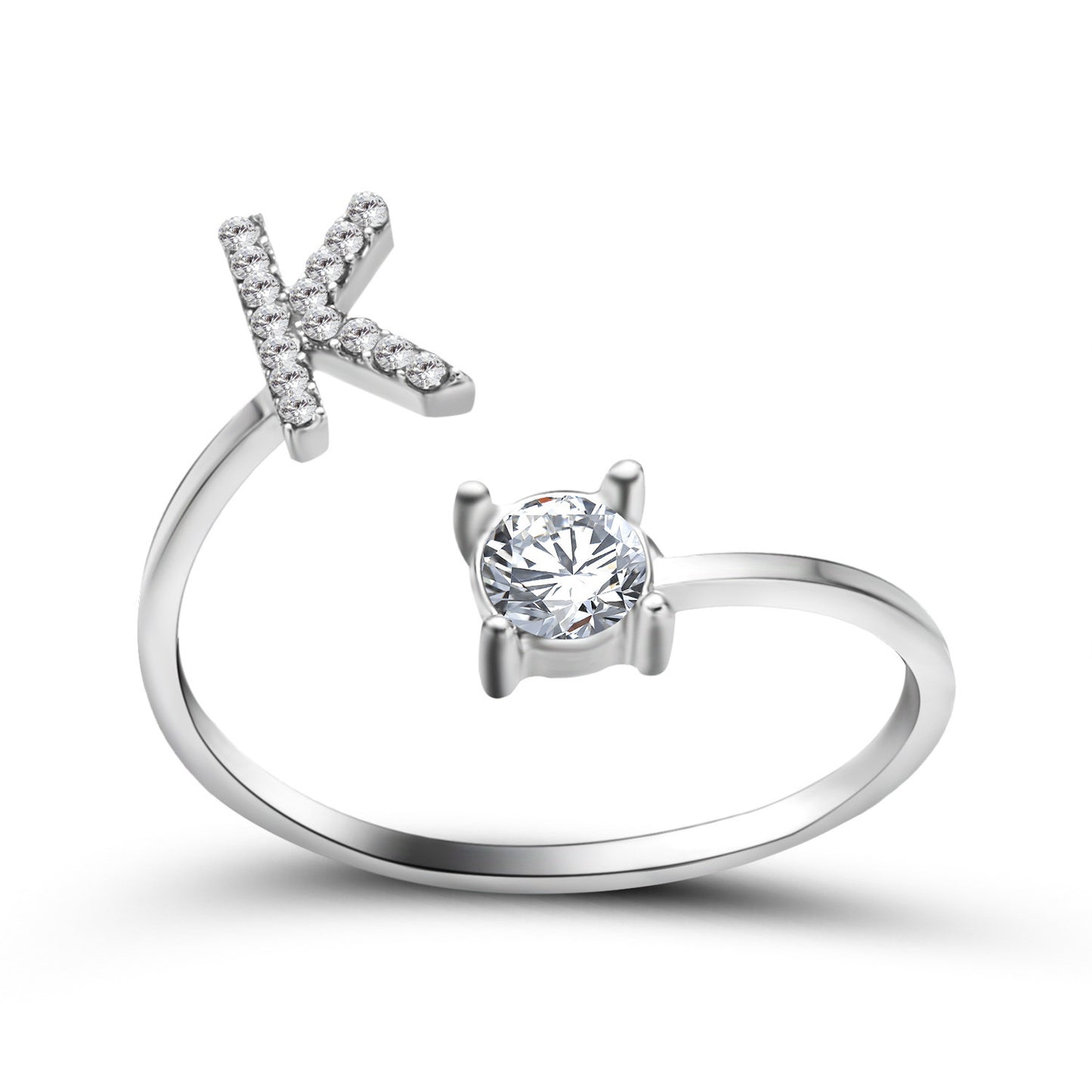 Unique / Elegant Adjustable Initial 26 rings