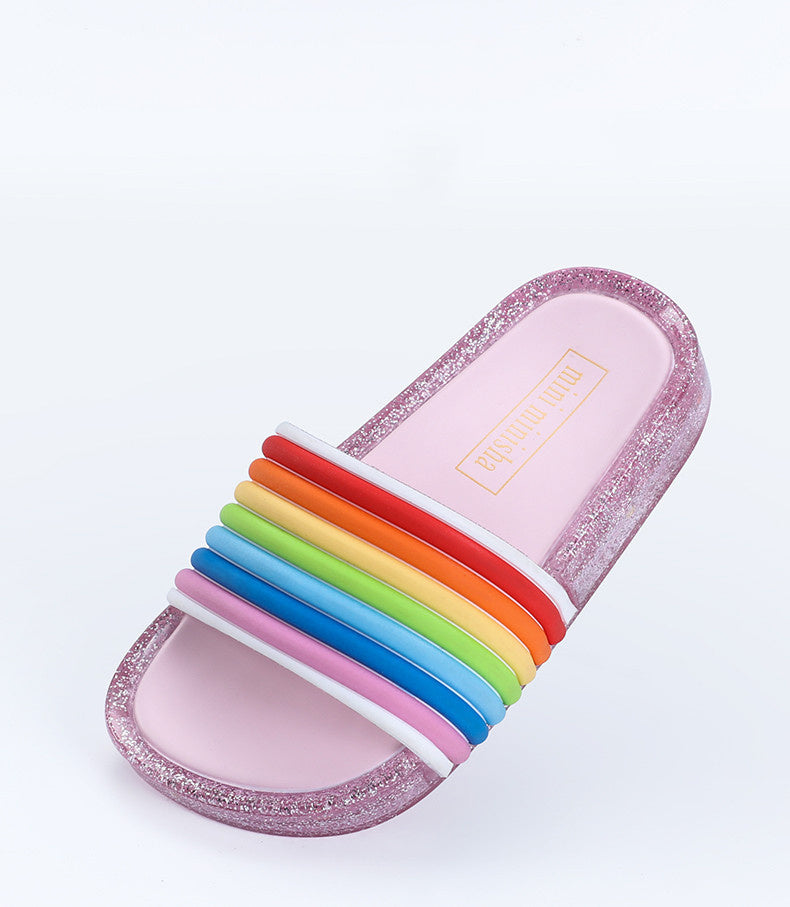 Children's rainbow shoes slippers