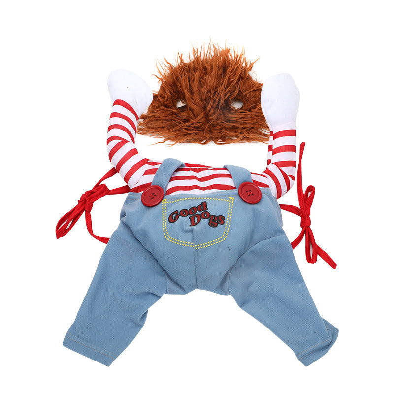 Pet Halloween Costume / Dog Funny Clothes /Adjustable Cosplay /Scary Costume