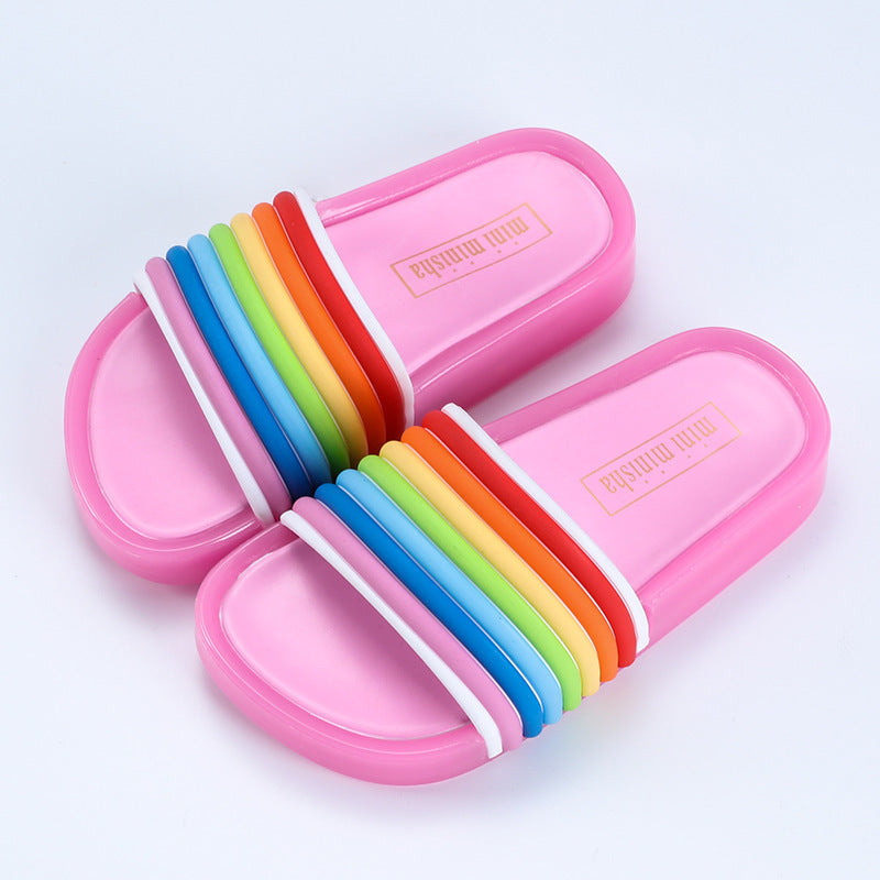 Children's rainbow shoes slippers