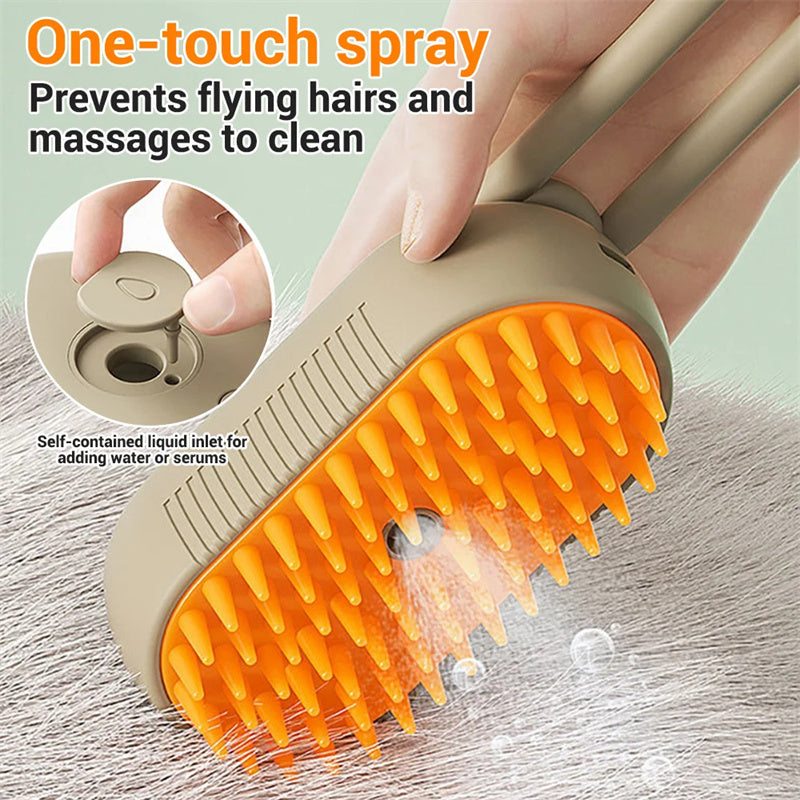 Pet Steamy Hygiene Brush and Grooming tool