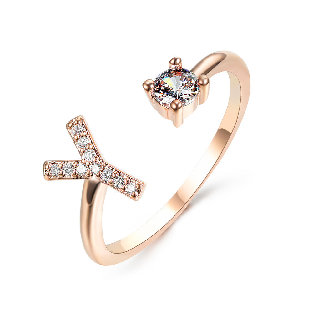 Unique / Elegant Adjustable Initial 26 rings