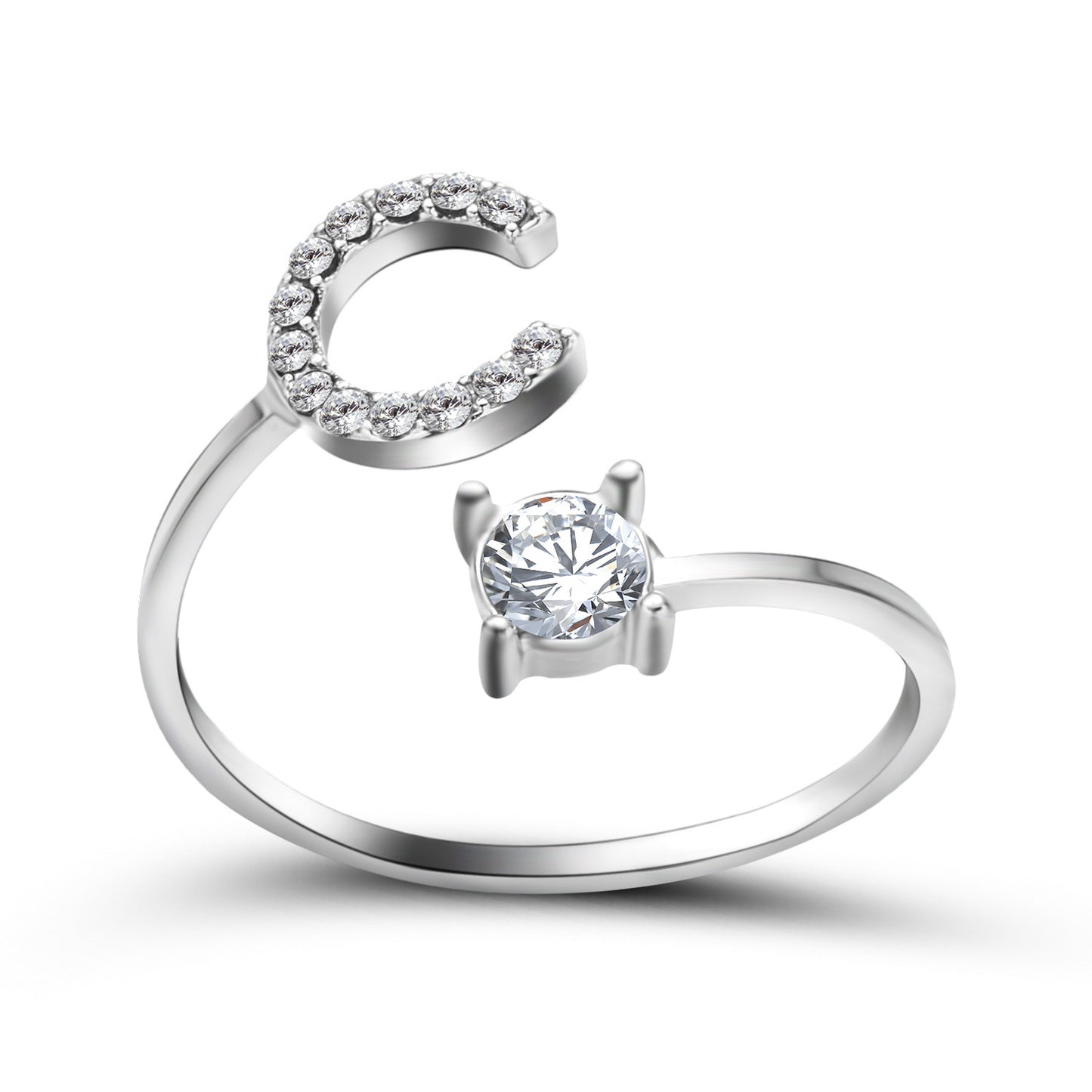 Unique / Elegant Adjustable Initial 26 rings
