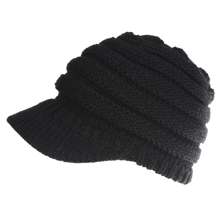 Soft Knitted Ponytail Beanies for Women, Perfect for Autumn and Winter, Providing Warmth and Style