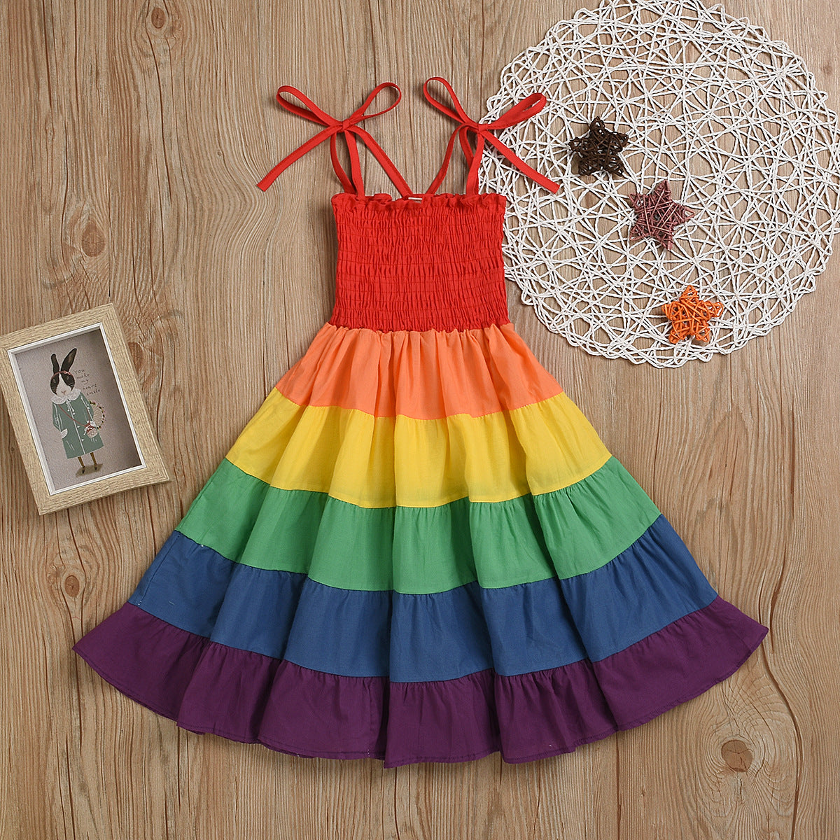 Rainbow Stripe Dress