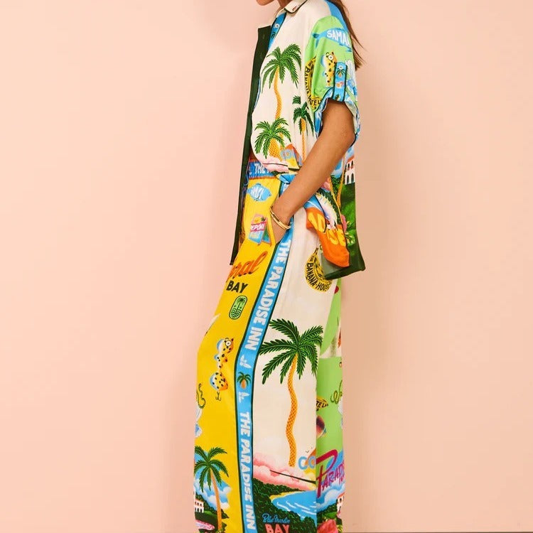 Women's Color-Block Casual Tethered Suit