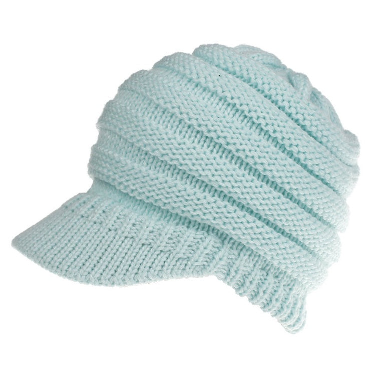 Soft Knitted Ponytail Beanies for Women, Perfect for Autumn and Winter, Providing Warmth and Style