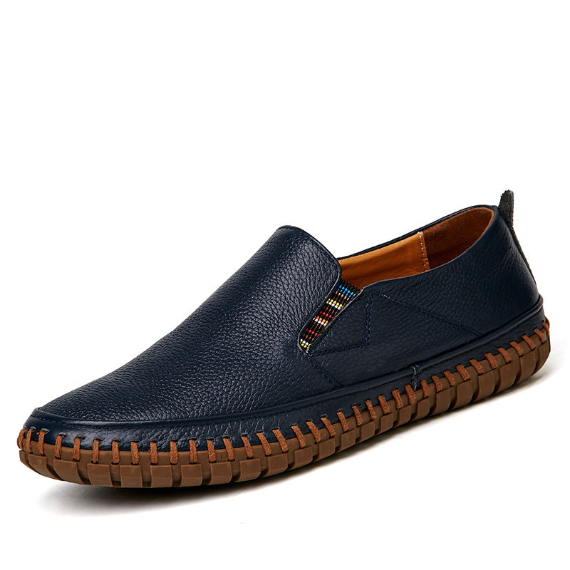 Men's Casual Business Shoes Crafted from First Layer Cowhide Leather