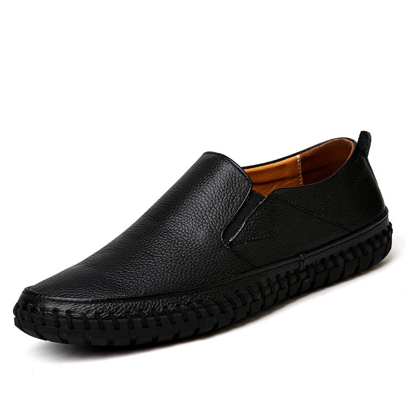 Men's Casual Business Shoes Crafted from First Layer Cowhide Leather