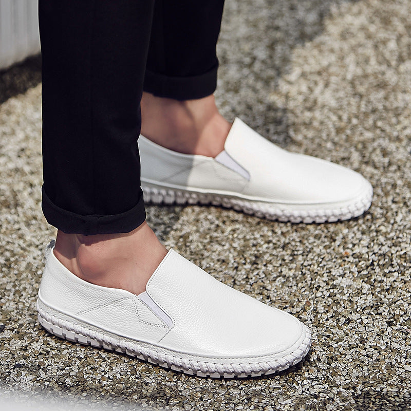 Men's Casual Business Shoes Crafted from First Layer Cowhide Leather