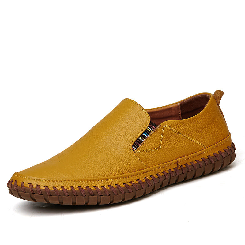 Men's Casual Business Shoes Crafted from First Layer Cowhide Leather