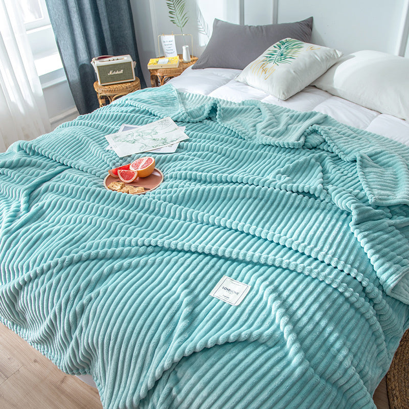 Multi-colour Soft Fleece Flannel Blanket /Spring/Autumn Blanket