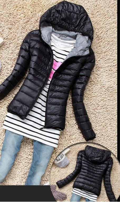Casual Hooded Womens Jacket
