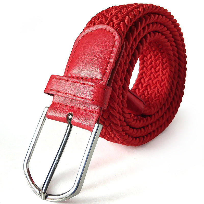 Men's Belt Unisex Braided Elastic Belt