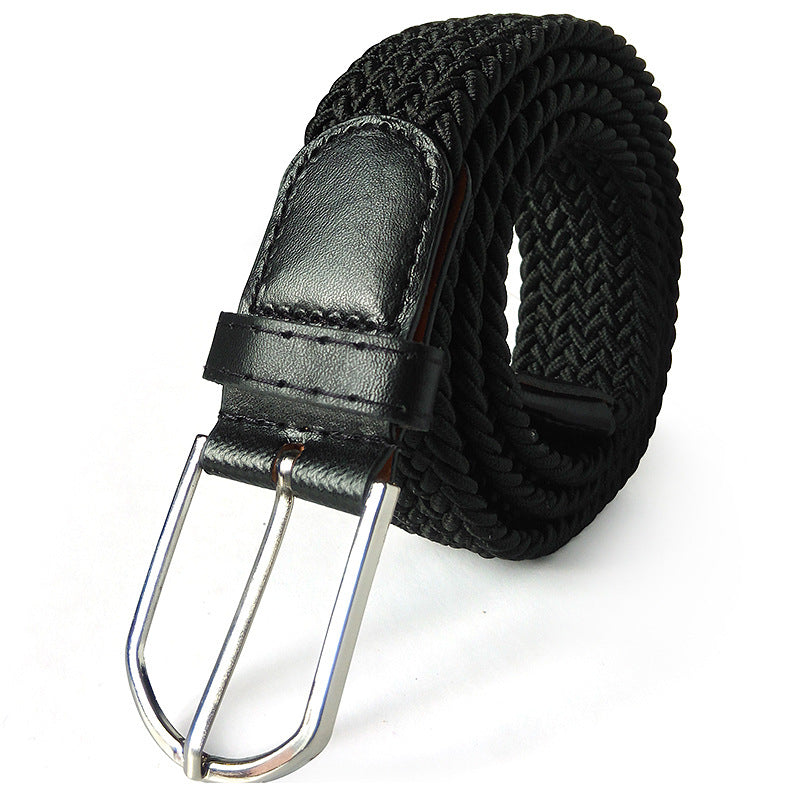 Men's Belt Unisex Braided Elastic Belt