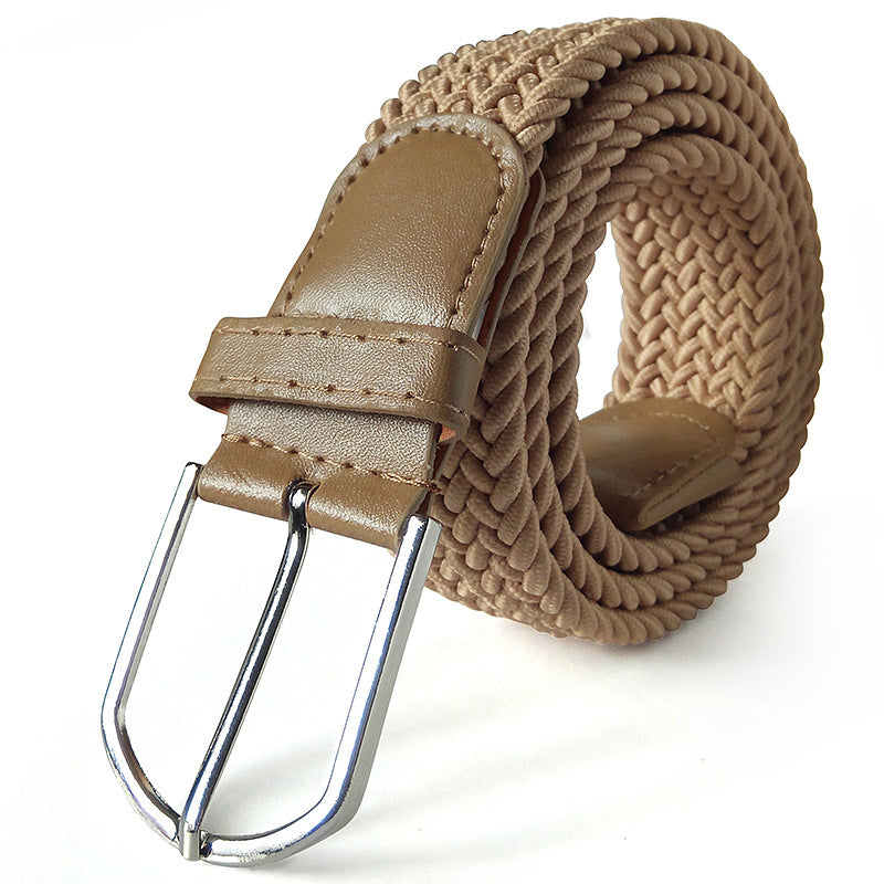 Men's Belt Unisex Braided Elastic Belt