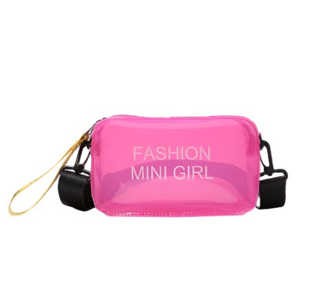 Fashionable Trend: Transparent Square Jelly Bag for Shoulder or Crossbody Wear