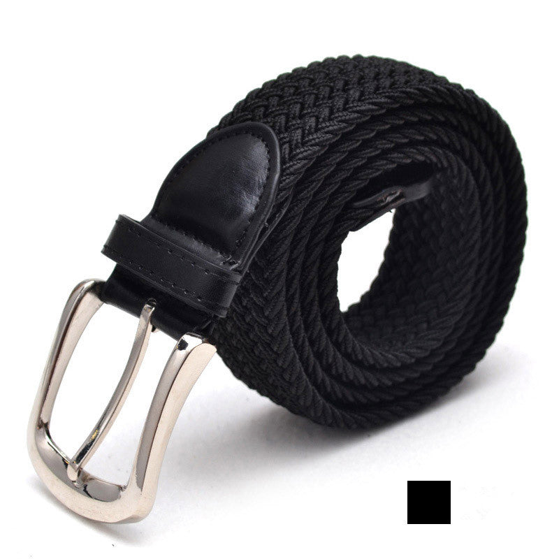 Men's Belt Unisex Braided Elastic Belt