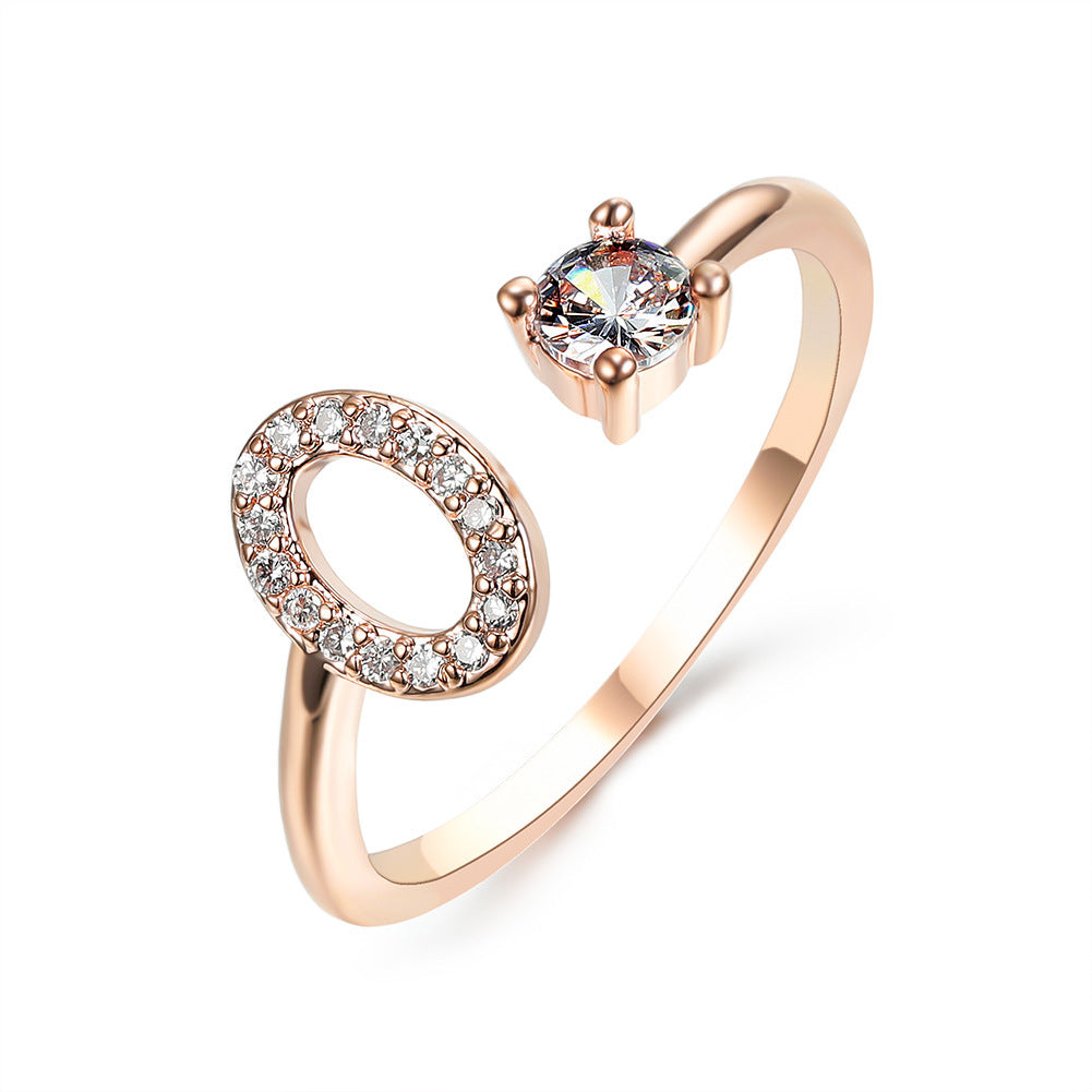 Unique / Elegant Adjustable Initial 26 rings