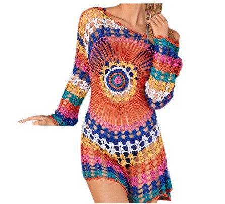 Summer vibe knitted blouse / Beach wear clothing