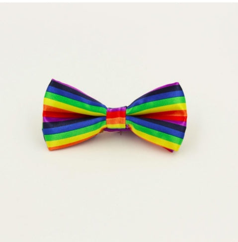Fashion Colorful Rainbow Striped Bowties