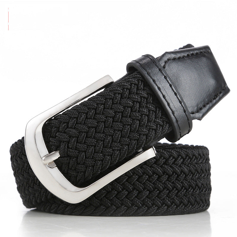 Men's Belt Unisex Braided Elastic Belt