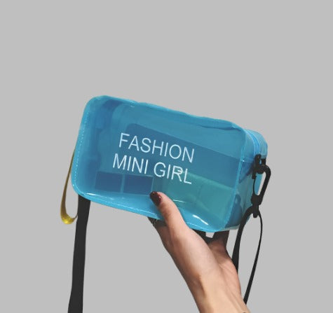 Fashionable Trend: Transparent Square Jelly Bag for Shoulder or Crossbody Wear