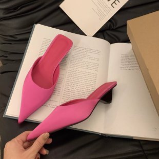 Women's Low Heel Square Toe Shaped Sandals