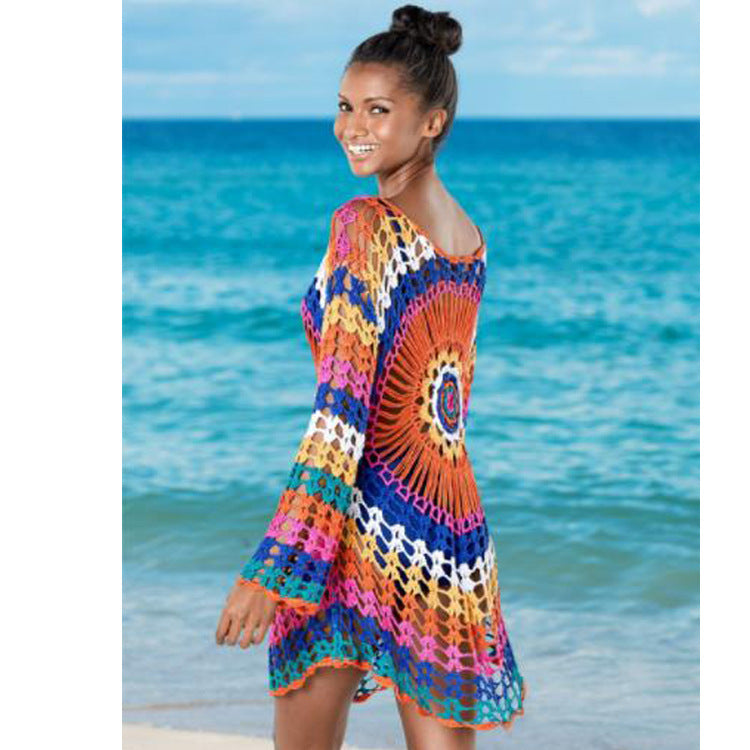 Summer vibe knitted blouse / Beach wear clothing