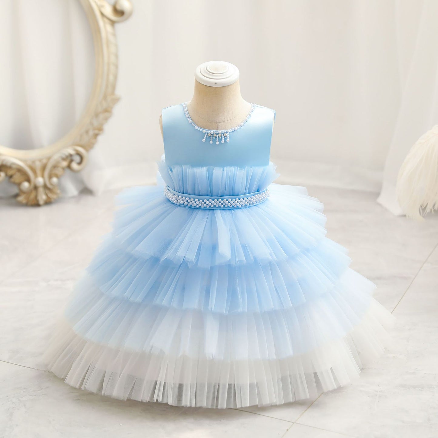 Gradient Cake Children's Princess Dress