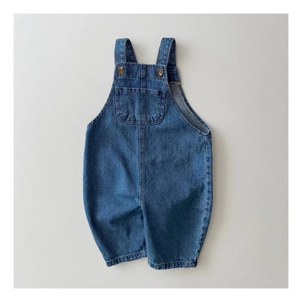 Children's Clothing Denim Suspender Pants