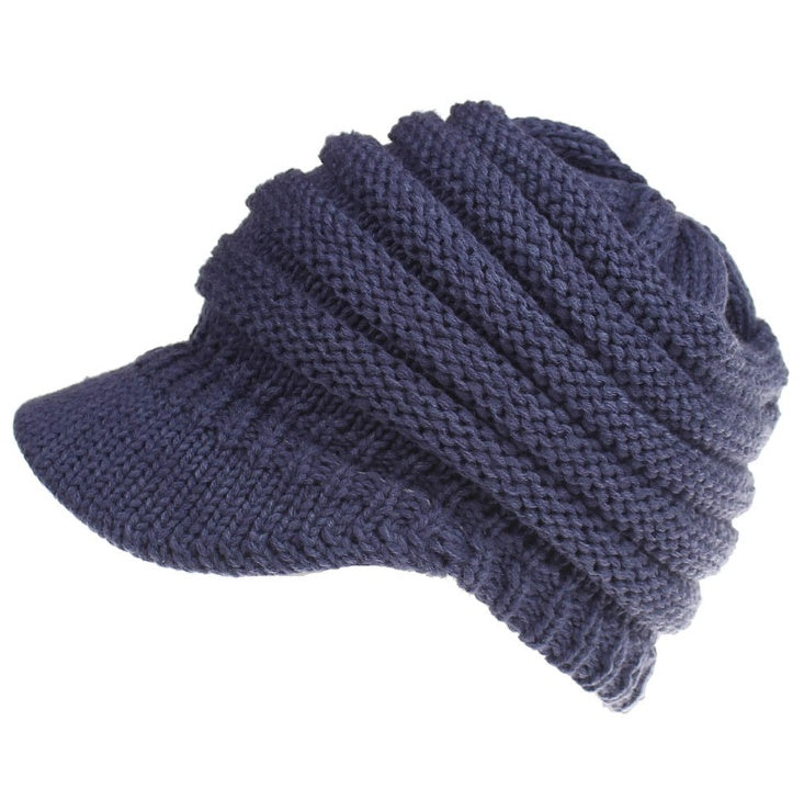 Soft Knitted Ponytail Beanies for Women, Perfect for Autumn and Winter, Providing Warmth and Style