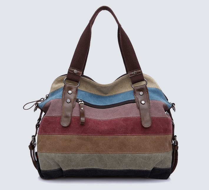 Rainbow Striped Hand bag