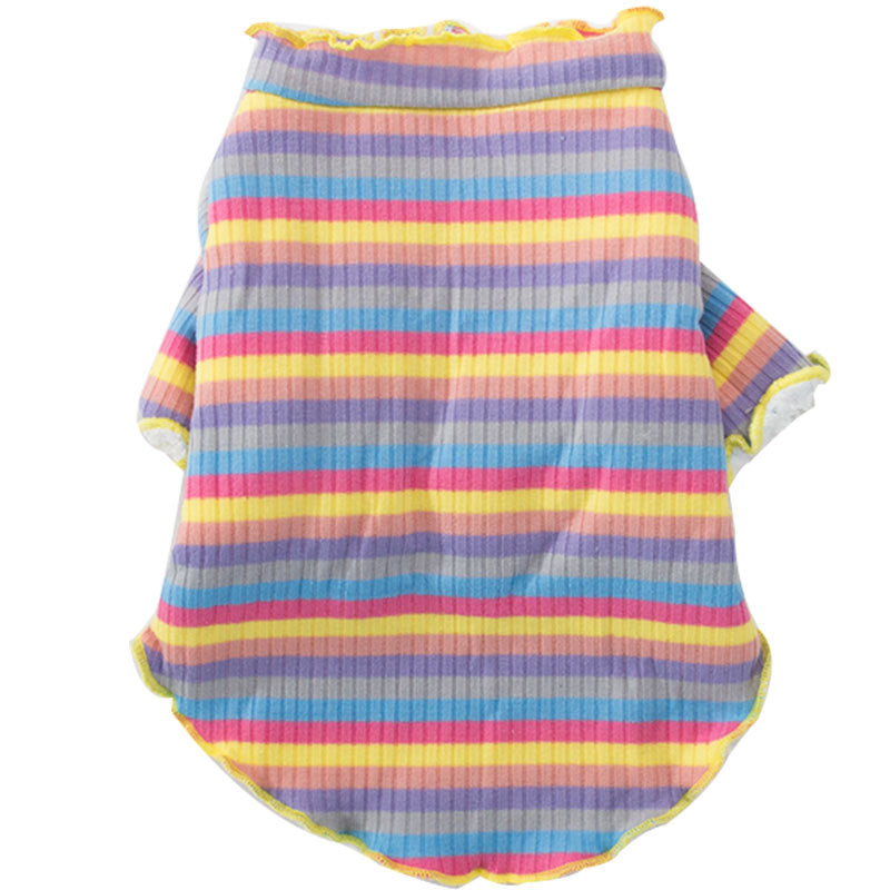 Knitted Rainbow Pet dog clothes