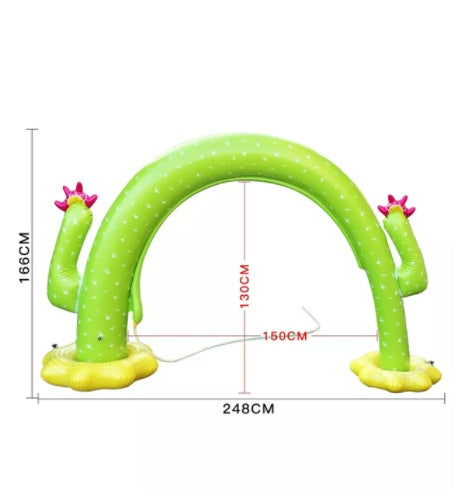 Rainbow-Shaped Inflatable Water Sprinkler