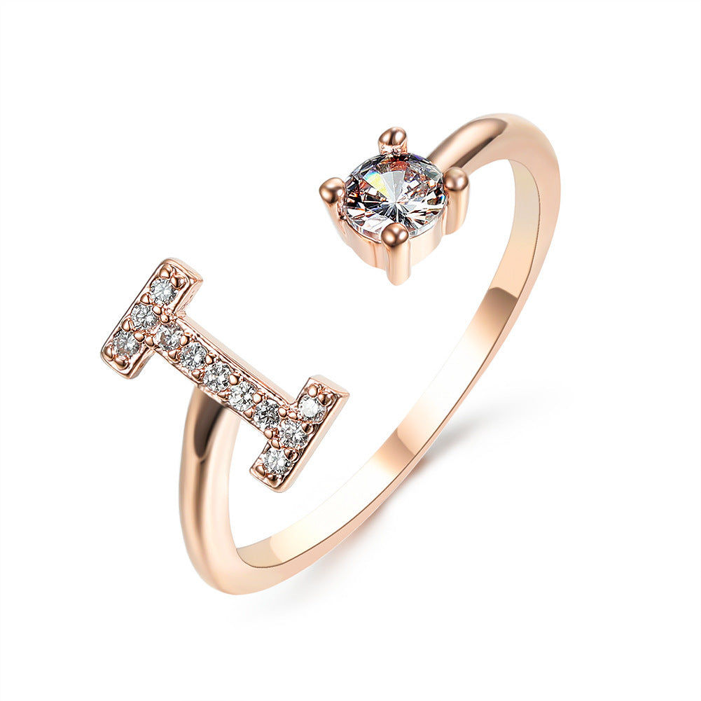 Unique / Elegant Adjustable Initial 26 rings