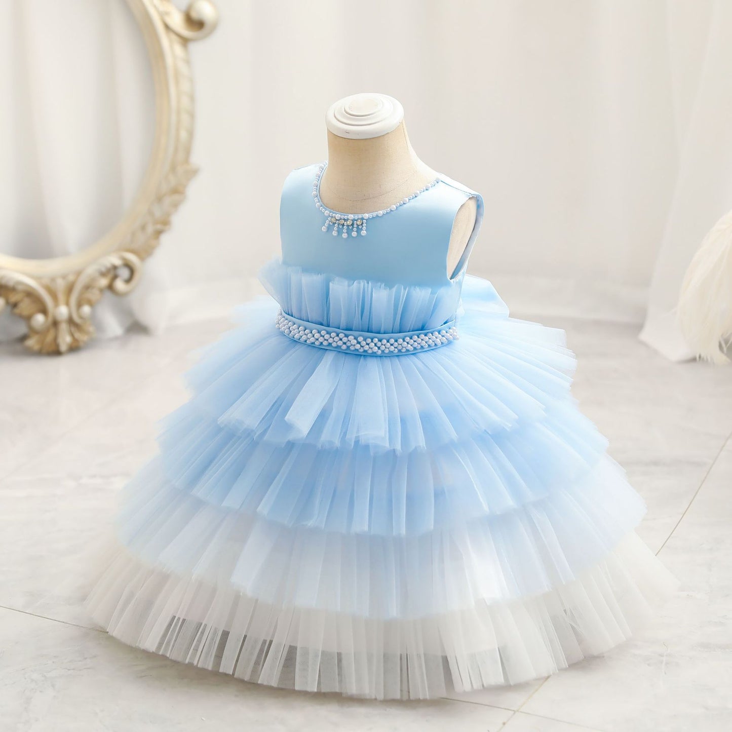 Gradient Cake Children's Princess Dress