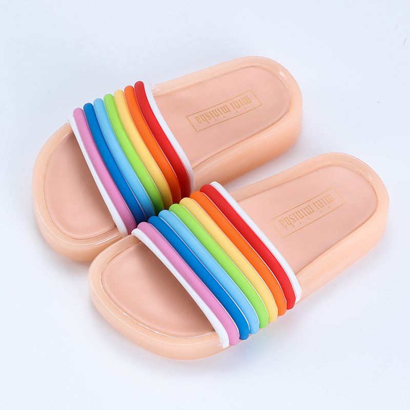 Children's rainbow shoes slippers