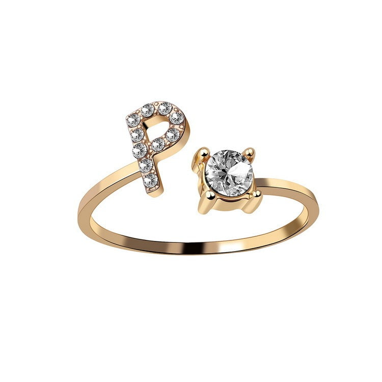Unique / Elegant Adjustable Initial 26 rings
