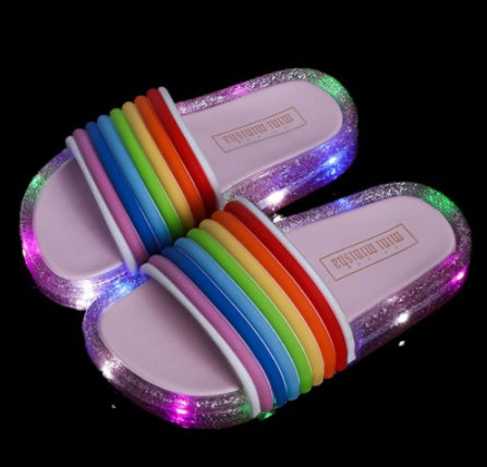 Children's rainbow shoes slippers