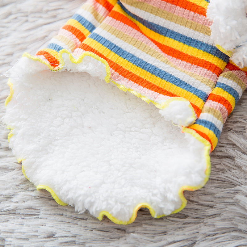Knitted Rainbow Pet dog clothes