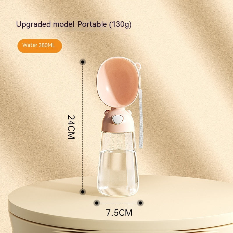 All in One Portable Outdoor Dog Water Bottle/ Container/ Meal Dispenser