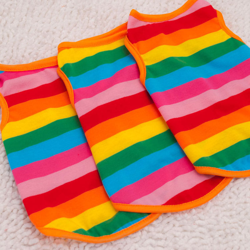 Rainbow Pet Vest Clothes