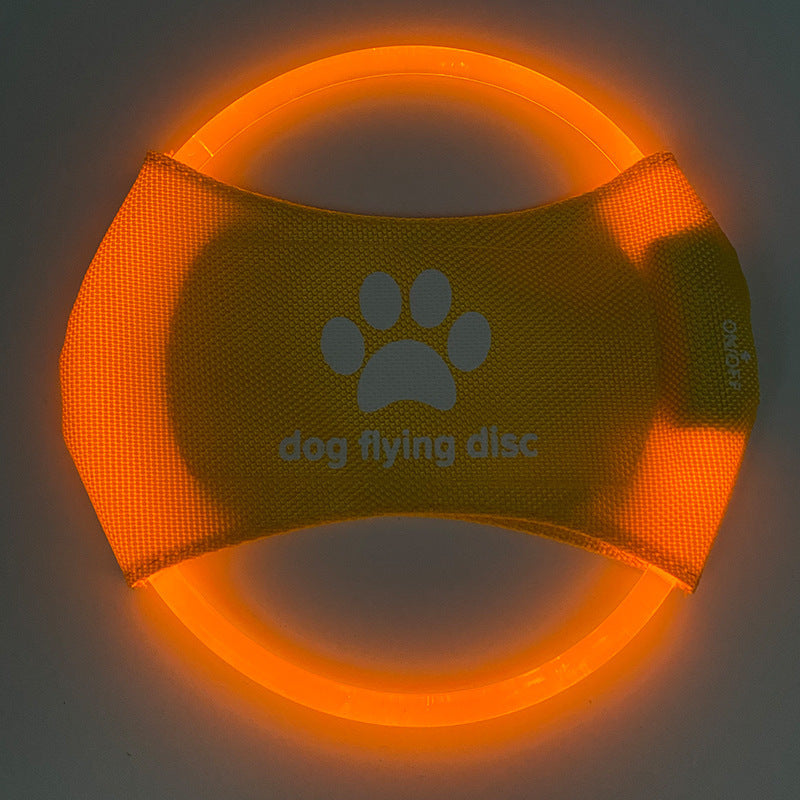 Pet Trainer Disk -Discs Light Glowing LED Luminous Toy