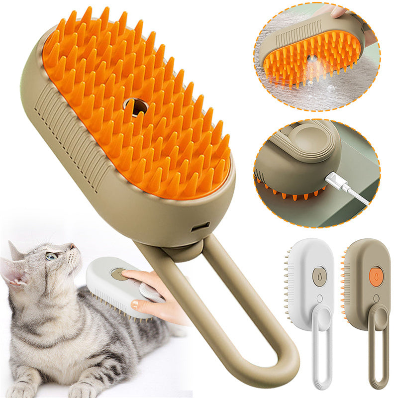 Pet Steamy Hygiene Brush and Grooming tool