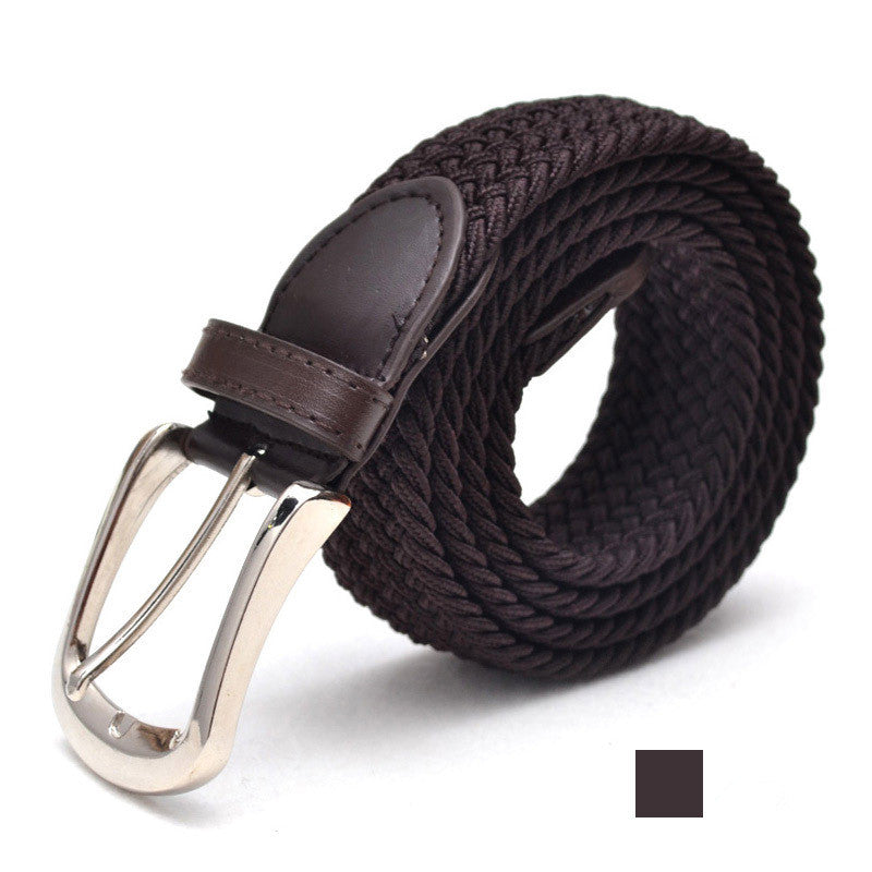 Men's Belt Unisex Braided Elastic Belt