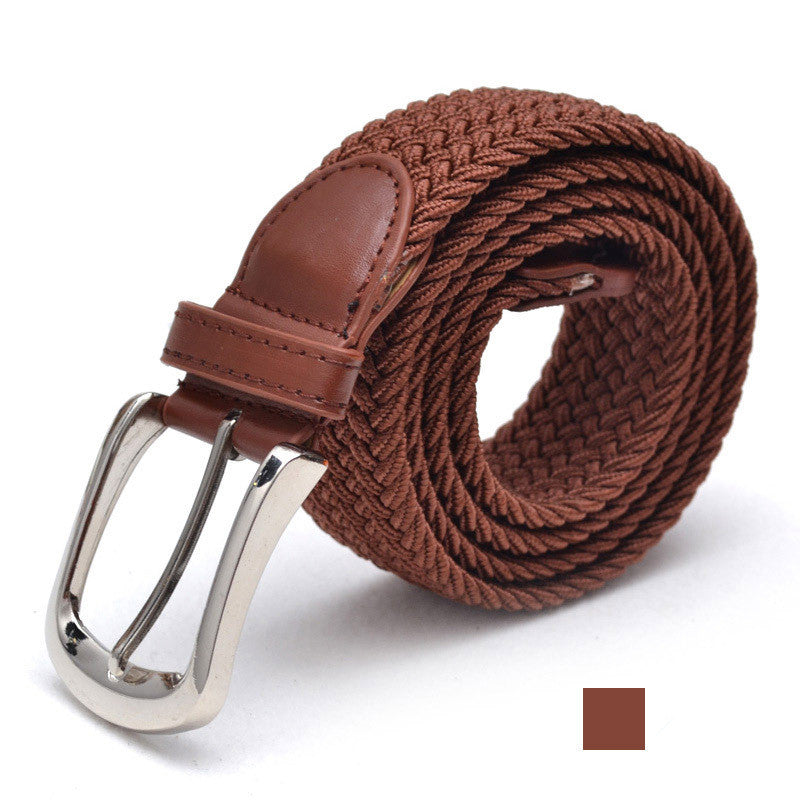 Men's Belt Unisex Braided Elastic Belt