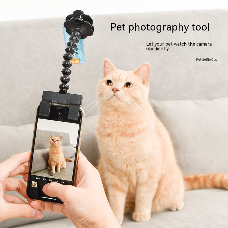 Pet Mobile Photography Tool ( Cat /Dog) / Camera Toy Mobile Holder / Selfie Clip Pet Products
