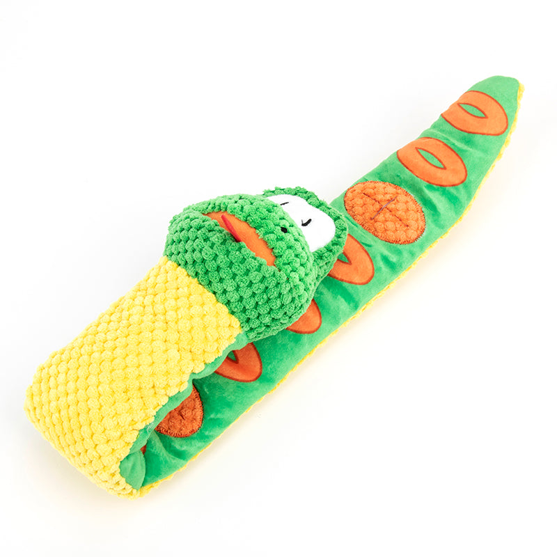 Multifunctional Pet Flushy, Snake Toy Squeaky, Treat Dispenser