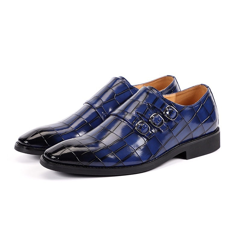 Men's Plus Size Leather Business Shoes: All-Match Style with Breathable Comfort